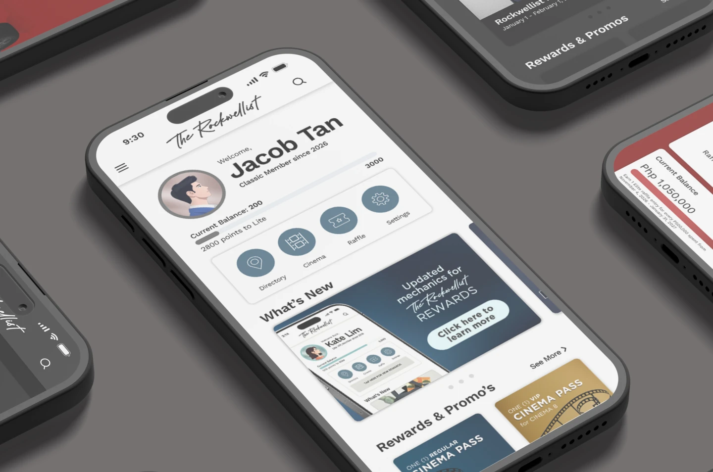 DevboxOne customer platform shown across mobile screens